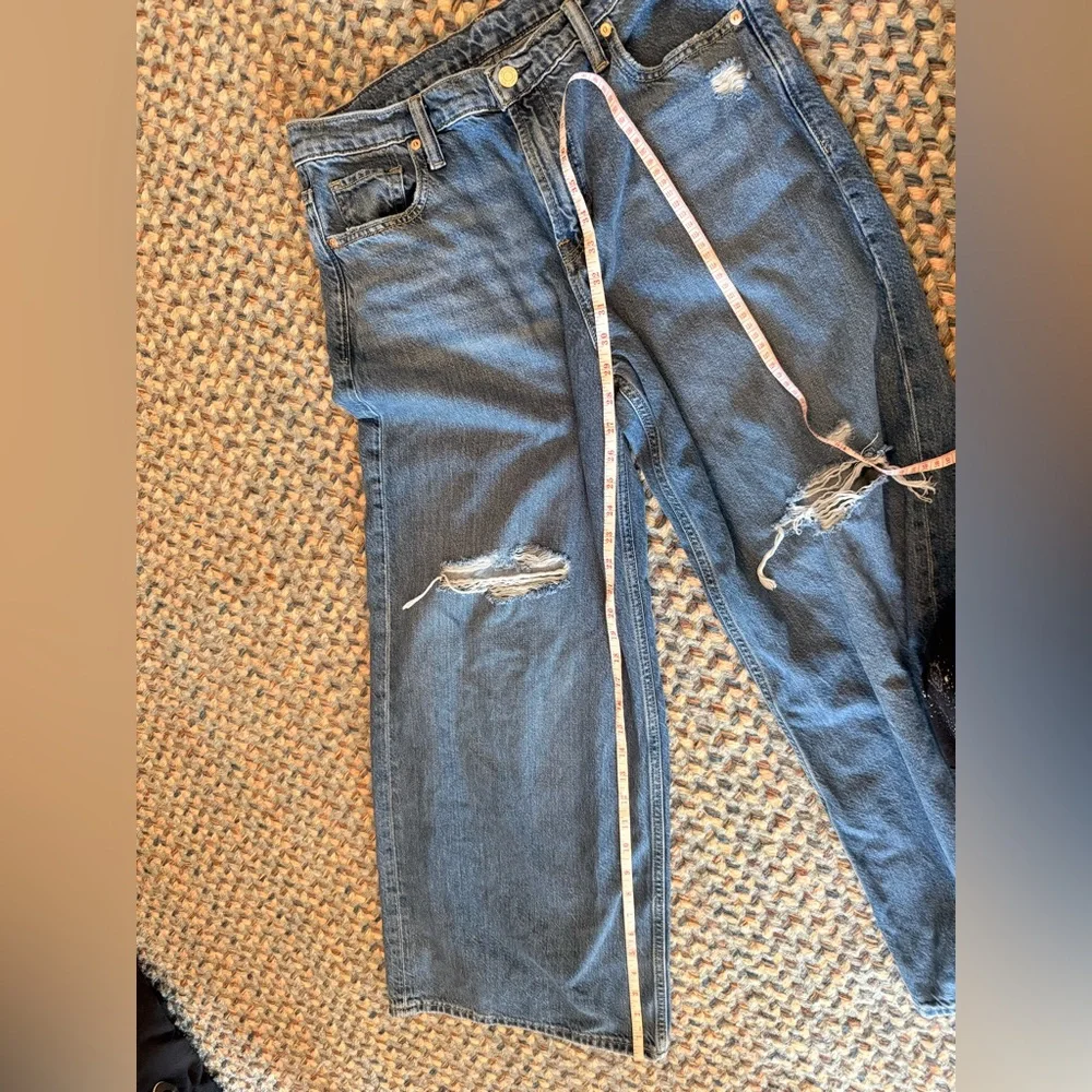 GAP Baggy Mid-Rise Distressed Jean sz 29 R - Picture 9 of 9